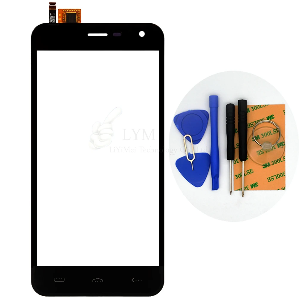 Black TP for Homtom HT3 5 0 Touch Screen Digitizer Front Glass Panel Sensor Replacement Part