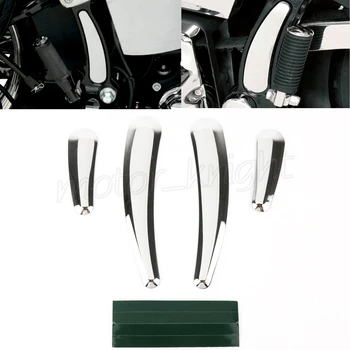 

ABS Chrome 4 Pcs Cerved Achterbrug swingarm frame insert set SOFTAIL MODELS(NOT FXCW, FXCWC, FXSB, FXSBSE & FXST- AUS)