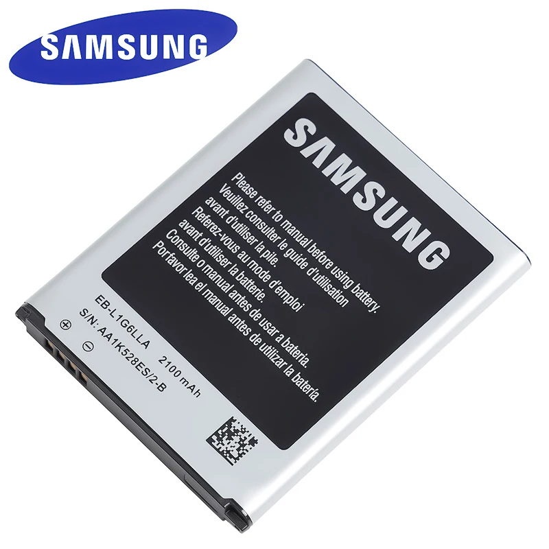 Аккумулятор samsung EB-L1G6LLU для samsung I9300 GALAXY S3 I9308 L710 I535 настоящий аккумулятор NFC EB-L1G6LLA 2100 мАч