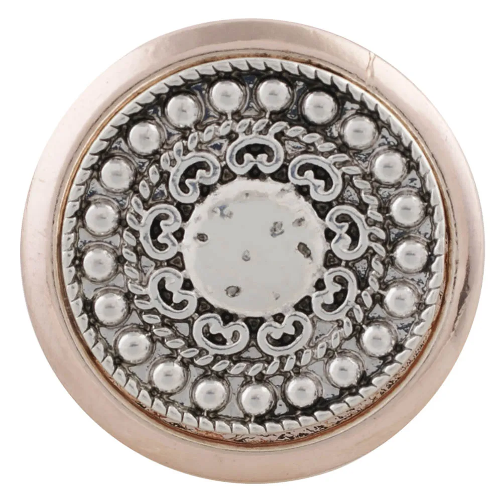 

5pcs/lot New Rose Gold Snap Button Jewelry Big Crystal Metal Flower Snap Button Fit Ginger 18mm Snap Button Bracelet Bang