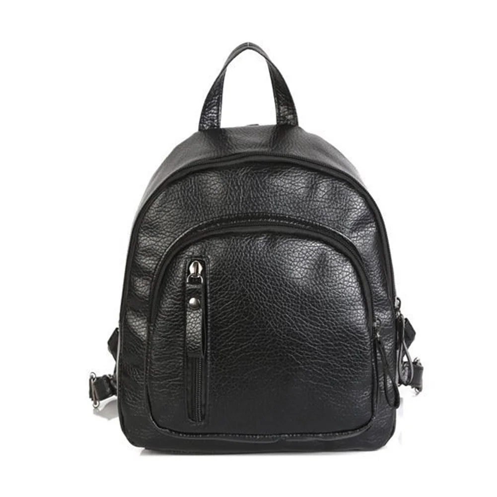 

PU Material Casual Fabala Middle Capacity All-Match Portable Backpack