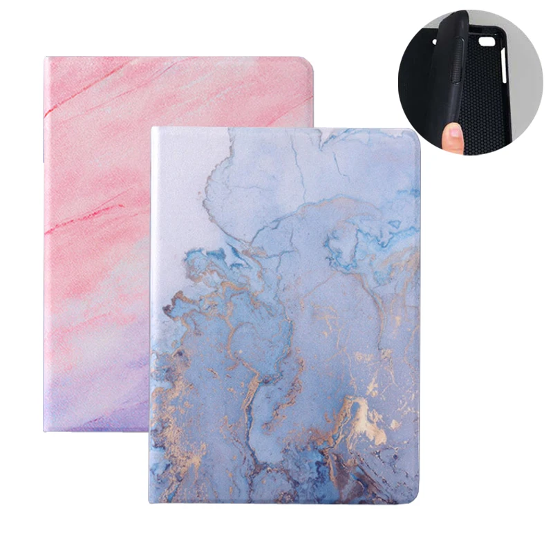 

Marble Pattern Tablet For iPad 5/6 Air 1/2 case for mini 123 mini 4 mini 5 PU+TPU Back Cover for iPad 2 3 4 Magnetic Smart Cover