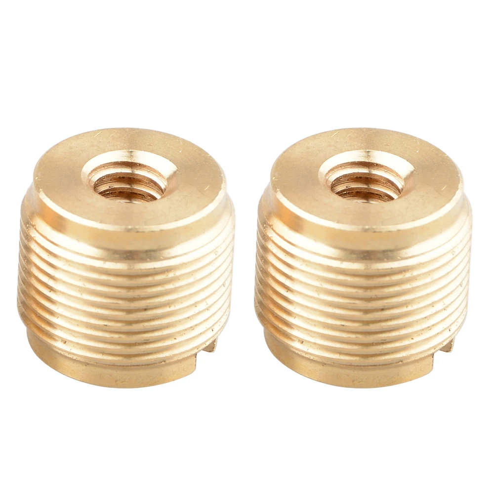  2PCS Mic Stand Adapter Thread Screw Brass Microphone Tripod Stand Holder 1/4 inner and 5/8 outer Th