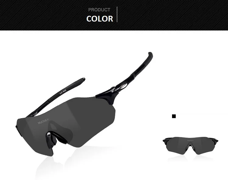 NUCKILY No Border Cycling Glasses Lightweight Running Glasses TR90 Frame Sunglasses For Road Bike and Mountain Bike PA08