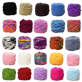 

100g/pc Cotton Colorful Dye Scarf Hand-knitted Yarn For Hand knitting 7mm Needles Scarf Soft Milk Cotton Yarn Thick Wool