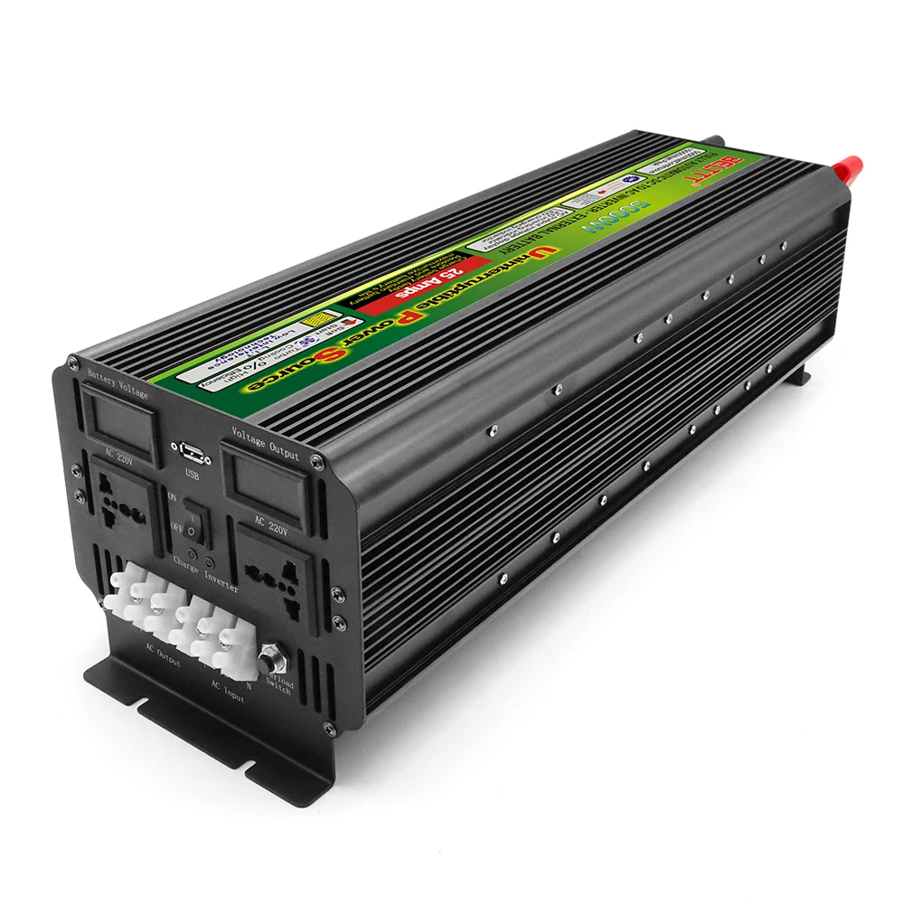 Free Shipping Solar Power Inverter 5000w 12v 220v 50hz Modify Sine Wave