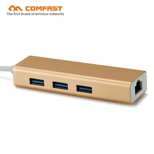 USB Ethernet USB 3,0 2,0 к RJ45 концентратор для ноутбука type-c/Windows/MAC book/Linux Ethernet гигабитный адаптер Сетевая карта USB Lan