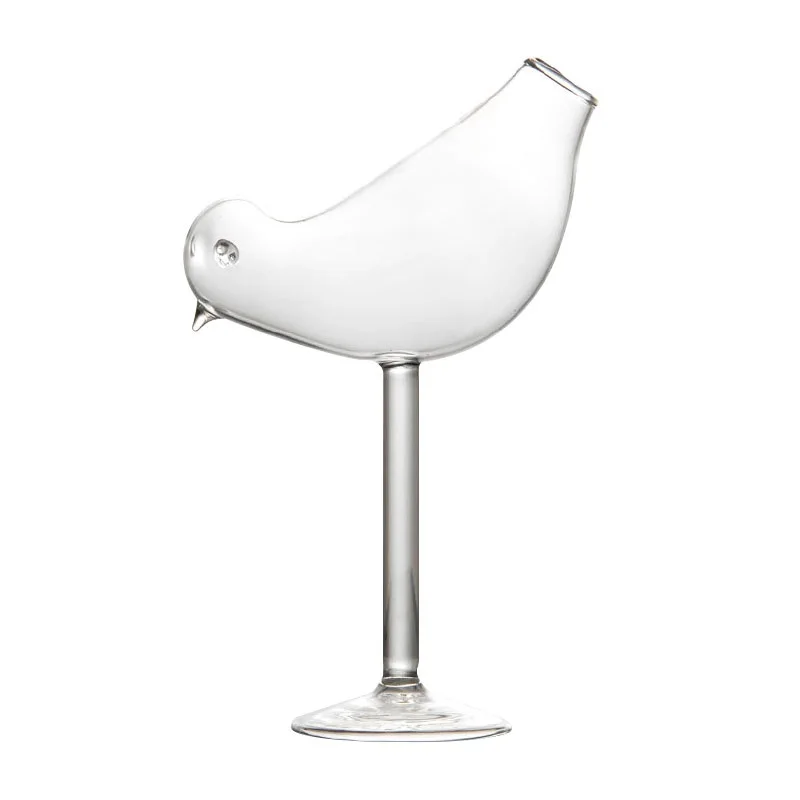 Креативная птица Тип Коктейльная чашка персональная вино чашка молекулярная копченая маленькая птица Шампанское Высокая чашка ноги - Цвет: A