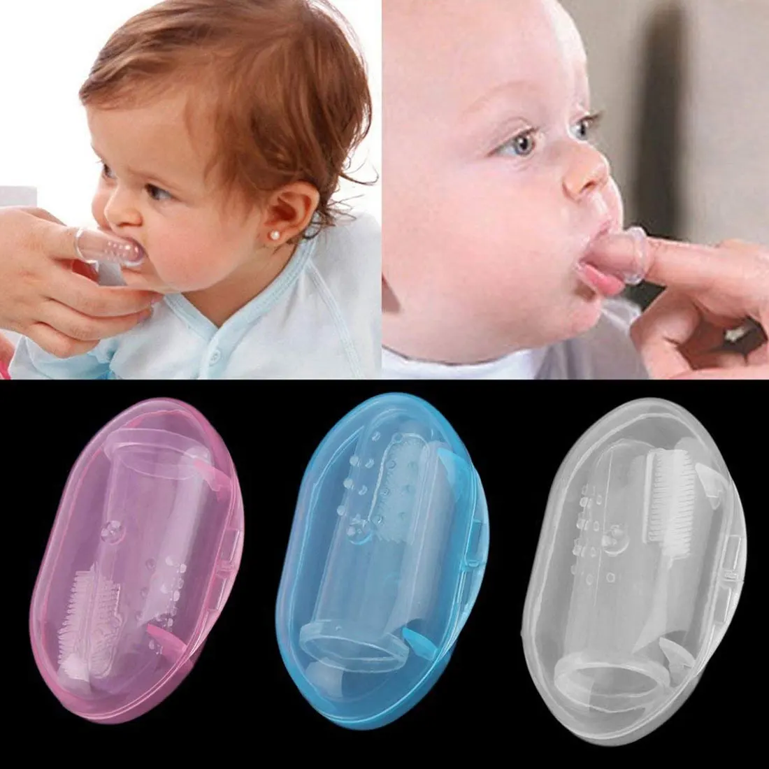 Kids Soft Silicone Training Toothbrush Baby Children Dental Oral Care Tooth Brush Tool Baby Kids Teething Teether