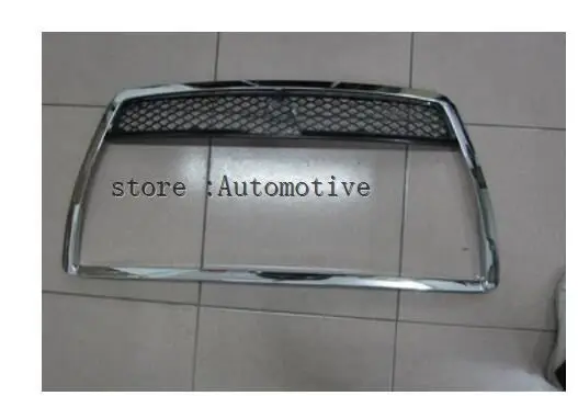 

abs chromed front grille racing grids around the trim for 2010-2013 for Mitsubishi Lancer/Lancer X/Lancer Evo With LOGO