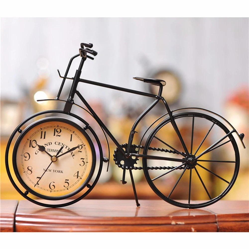 Настольные часы для велосипеда немой интерьер для дома часы для дома старинные настольные часы украшение дома