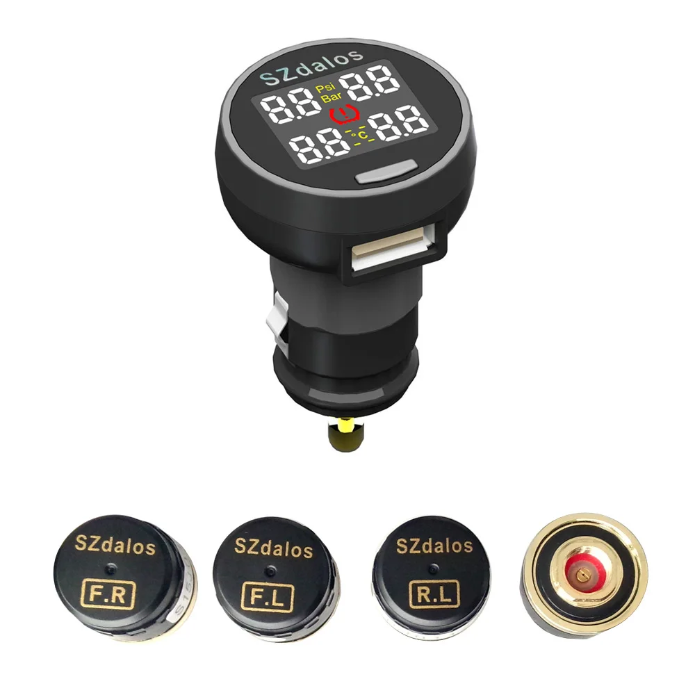 2017 Newest szdalos TP200 Wireless font b tpms b font Tire Pressure Monitor System tmps with