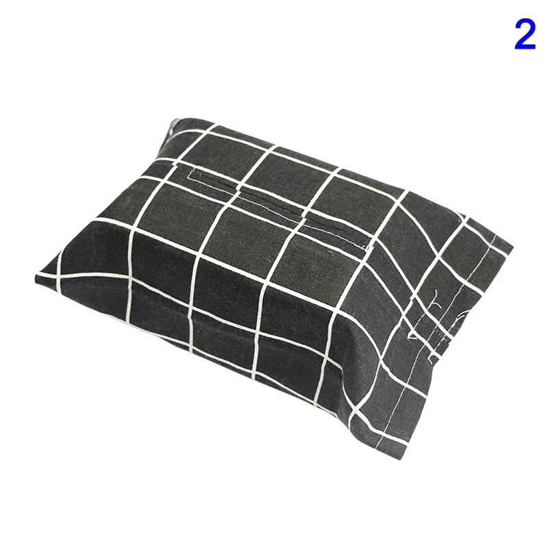 

Hot 1 Pcs Linen Tissue Box Home Kitchen Living Room Paper Cover Bag Napkin Holder Tissue Boxes LFD