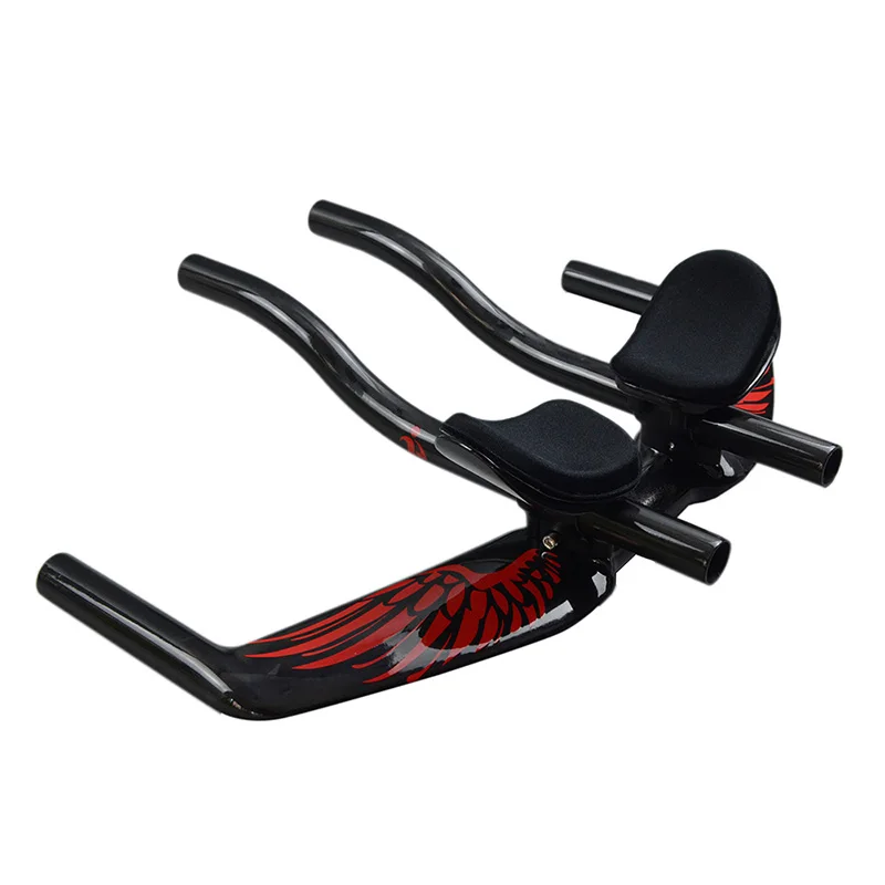 Red logo glossy 420 Велосипедный руль, карбоновый руль для отдыха UD Bike TT Ручка глянцевая/матовая ручка для шоссейного велосипеда, запасная часть 31,8*400/420 SA-8 - Цвет: Red logo glossy 420