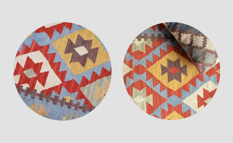 Sale Kilim 100% wool handmade Carpet geometric Indian Rug plaid striped Modern contemporary tapestry mat design Bohemian Nordic style 4