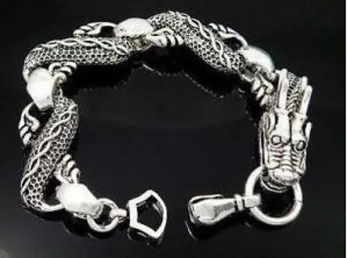 

Hot sale new Style >>>>>Costume Jewellery Tibet silver vintage dragon bracelet