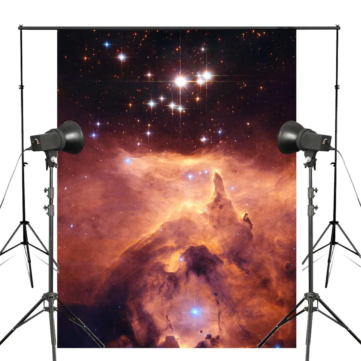 

Emission Nebula Photography Background Bright Stars Backdrop Studio Props Wall 150x220cm