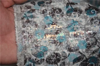 

free ship 100% viscose jacquard fabric floral prints price for 1 meter 59" wide