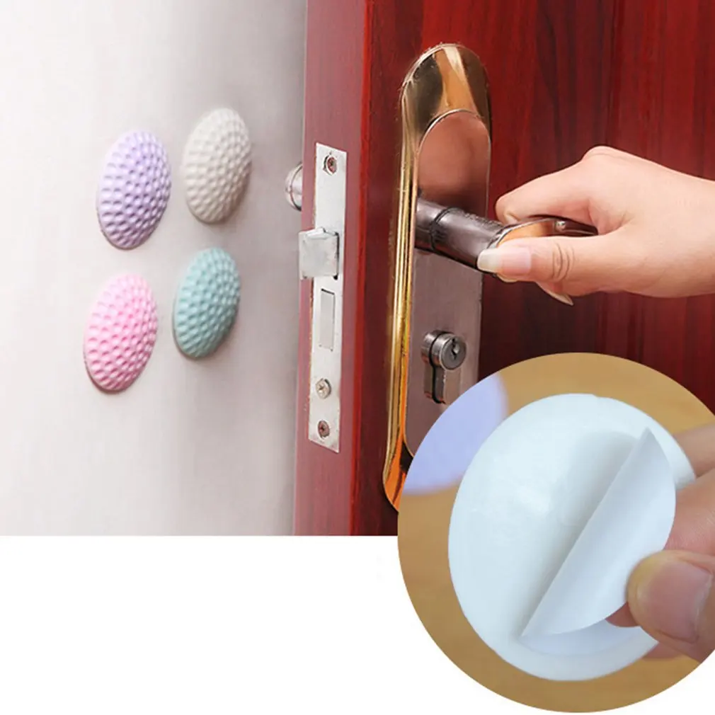 Protective Wall Thickening Mute Door Stick Golf Styling Rubber Fender Handle Lock Pad Home Wall Sticker with Noise Reduction