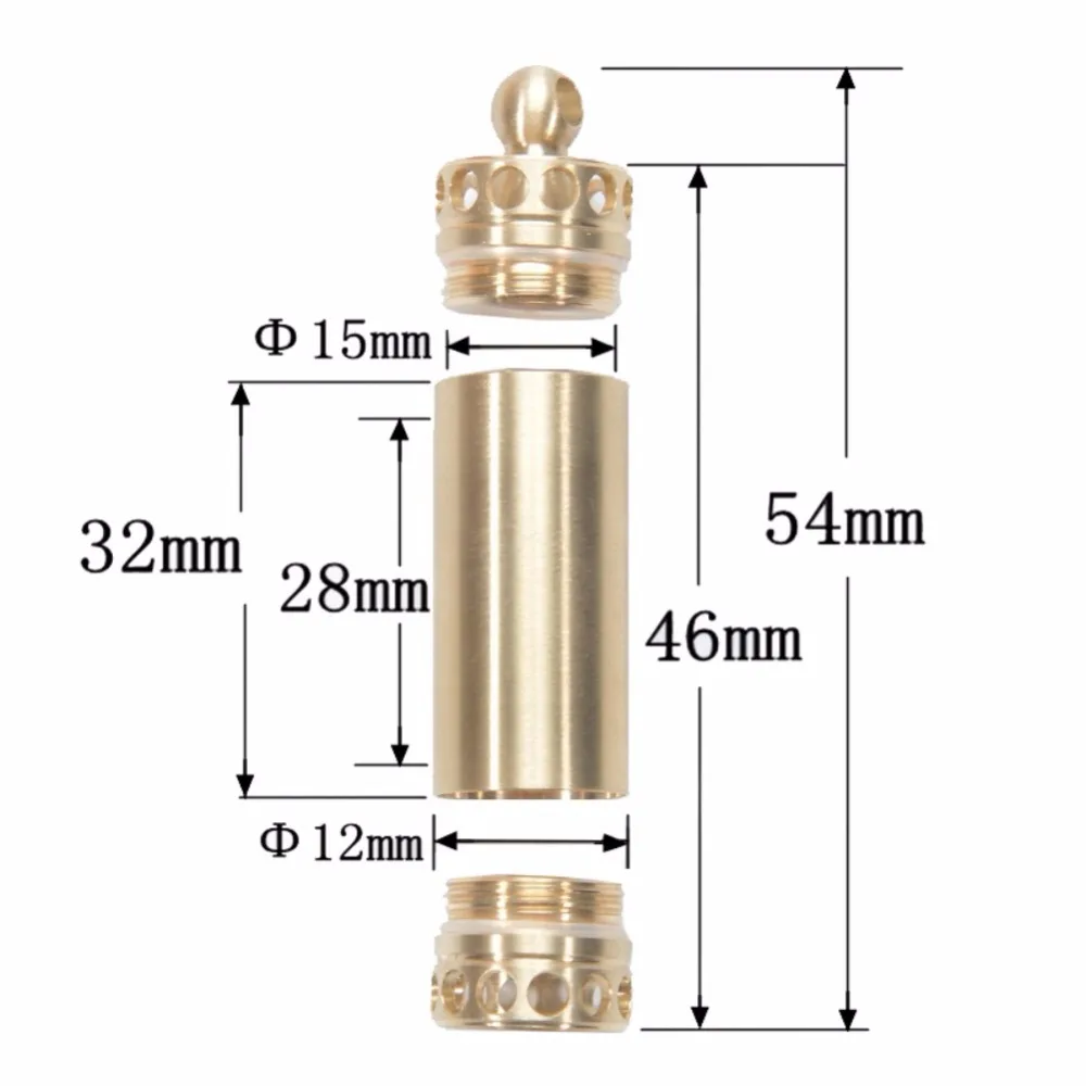 Латунные наружные водонепроницаемые капсульные уплотнения бутылки держатель для таблеток Кемпинг аварийный аптечка наборы безопасности выживания бутылка для таблеток