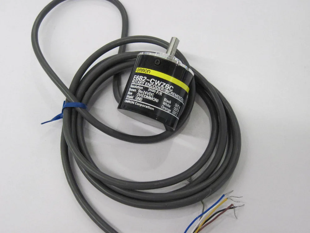 

E6B2-CWZ6C 2500P/R Rotary Encoder, E6B2CWZ6C 2500P/R 5-24V DC, E6B2 CWZ6C 2500PPR, free manual and installation instruction
