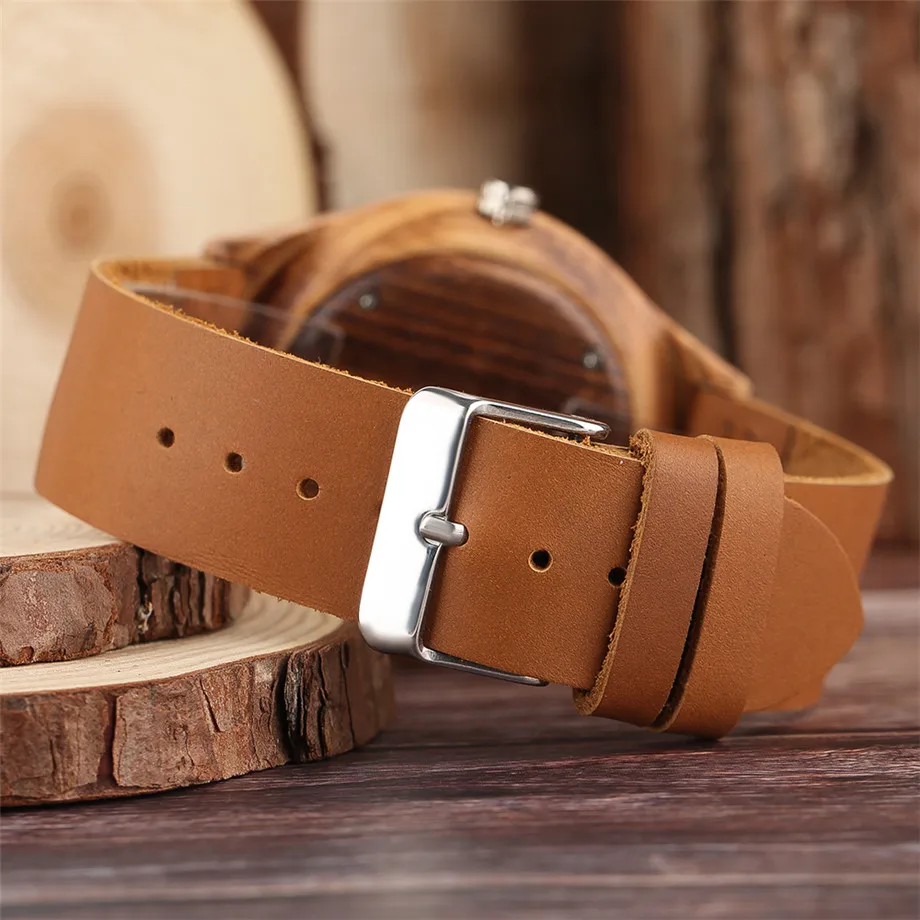 natural casual watch quartz