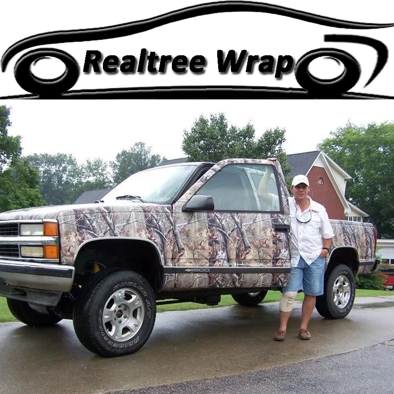Камуфляжная виниловая наклейка Realtree камуфляжная пленка с рисунком настоящего