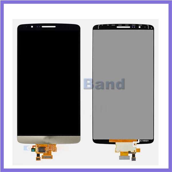 

5pcs/lot 100% Work Original White Gray Gold  LCD Display+Touch Screen Digitizer For LG G3 D850 D851 D855 VS985 LS990