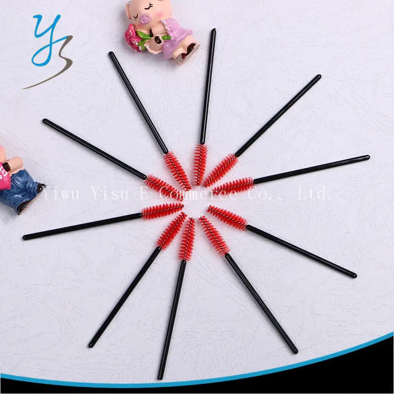 Eyelash Brush Plastic Disposable Cosmetic 2000pcs Mascara Applicator Wand Brush Makeup Tool