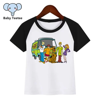 

Kids Cartoon Scooby Doo O-Neck T Shirt Tee Summer Super Mom Tops Children girl T-Shirt Boy/Girls Clothing