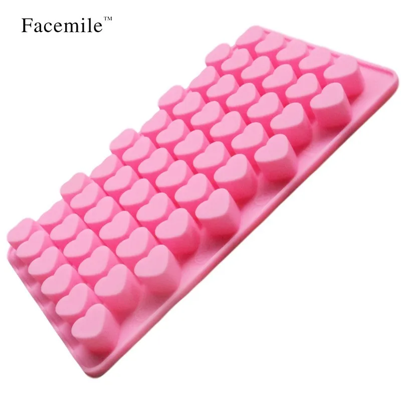 Facemile 55 отверстия мини конфеты Формы шоколада пресс Торт Желе Ice Cube Плесень на День