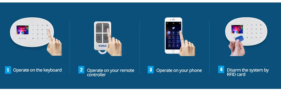 KERUI W20 беспроводная WiFi GSM домашняя система охранной сигнализации 2,4 дюймов цветной экран охранная сигнализация панель Русский Испанский Немецкий Итальянский