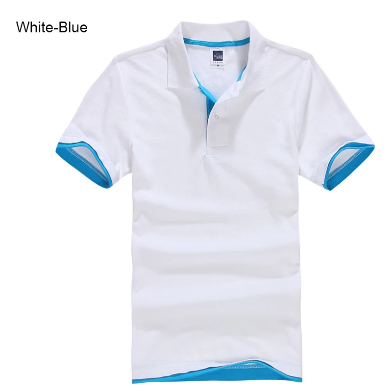 Новая брендовая мужская рубашка поло размера плюс XS-3XL, Высококачественная Мужская хлопковая рубашка поло с коротким рукавом, брендовые майки, мужские рубашки поло