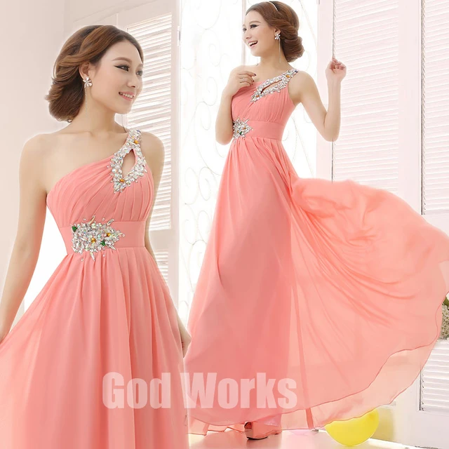 Long Dress Gown 2017 Pink Design Formal Evening Wedding Long Dress Gown 2017 Pink Design Formal Evening Wedding Party Floor Length