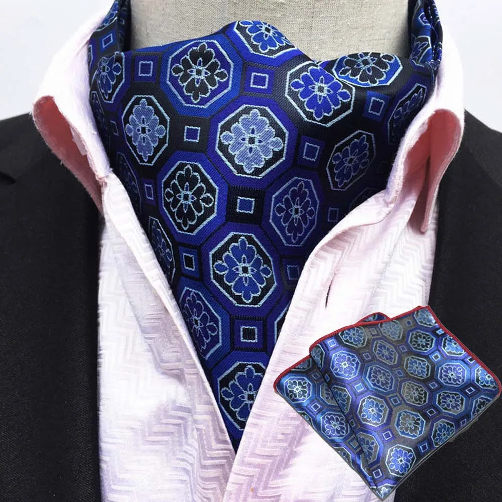 Для мужчин Пейсли Шелковый шейный платок Аскот галстук платок Карманный квадратный набор Лот BWTHZ0238