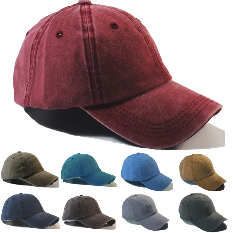 washed cotton baseball cap