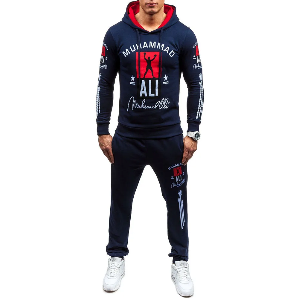 

ZOGAA 2018 Men Tracksuits Outwear Hoodies Zipper Sportwear Sets Male Sweatshirts Men Set Tops Clothing+Pants Plus Size