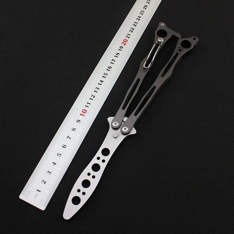 

spider training knife balisong Butterfly knife foe camping huniting hiking EDC tools Szabofly key Knife 440C blade