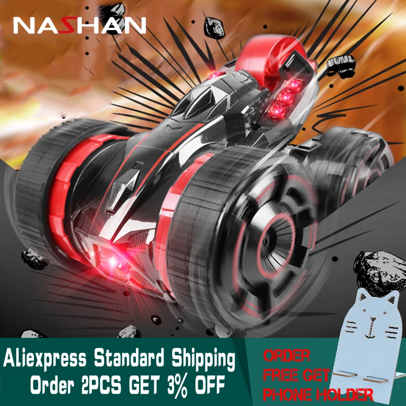 

RC Car 4WD Truck Scale Double-sided 2.4GHz One Key Transformation All-terrain Vehicle Varanid Climbing Car Remote Control Toys