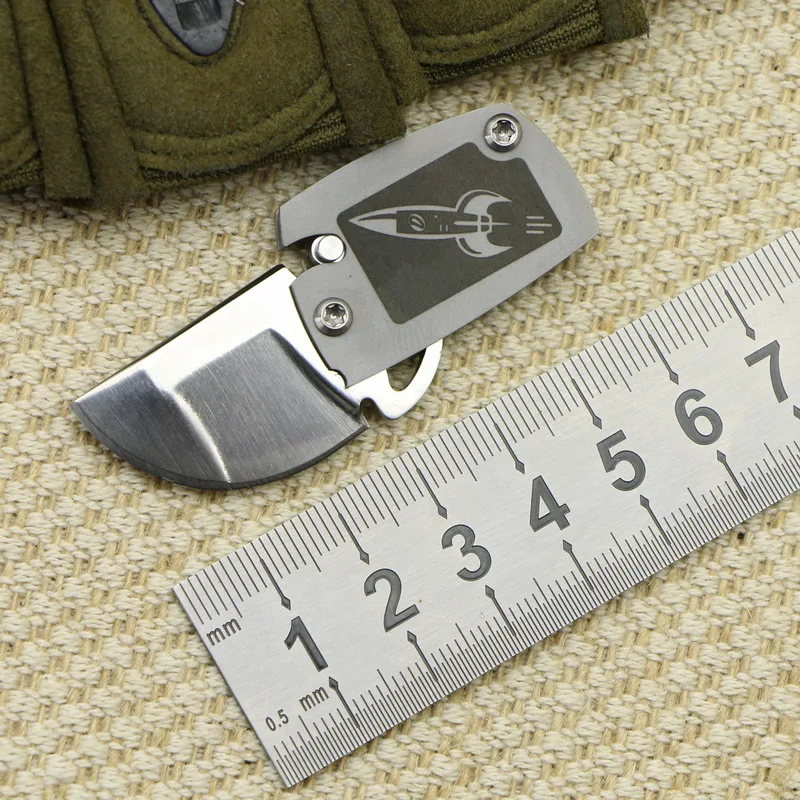 

TIGEND Biner w M390 steel titanium handle pocket small folding knife carry pocket fruit key knife EDC tool