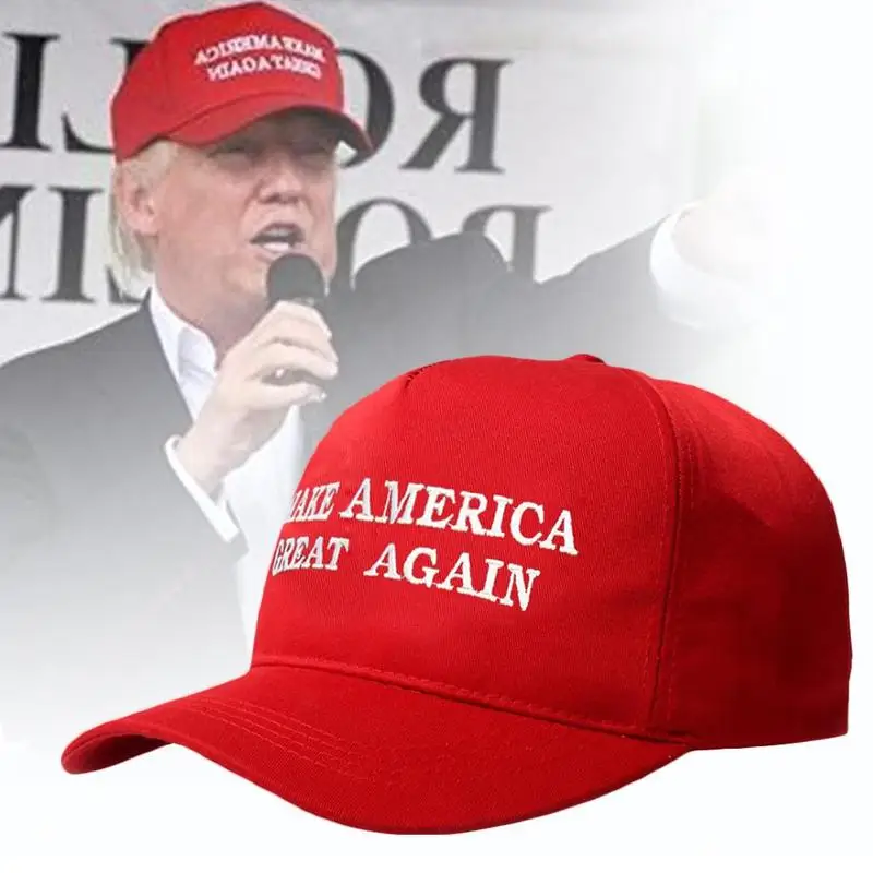 Шапка Дональда Трампа Make America Great Again шляпа в стиле партии США регулируемая