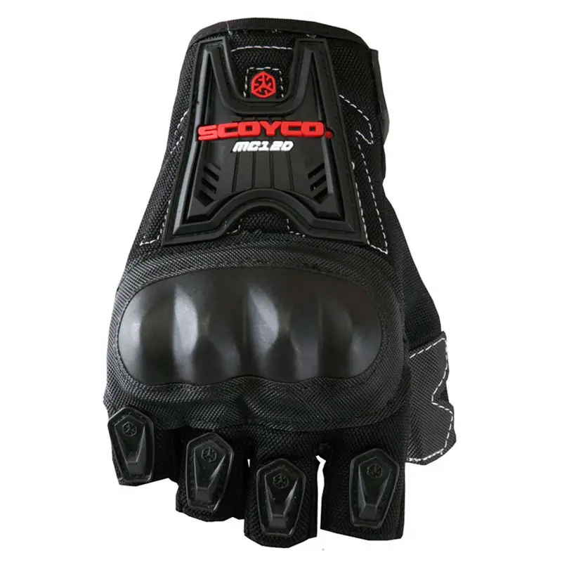 Scoyco MC12D Motorcycle Half Finger Summer High Protective Shell Racing
