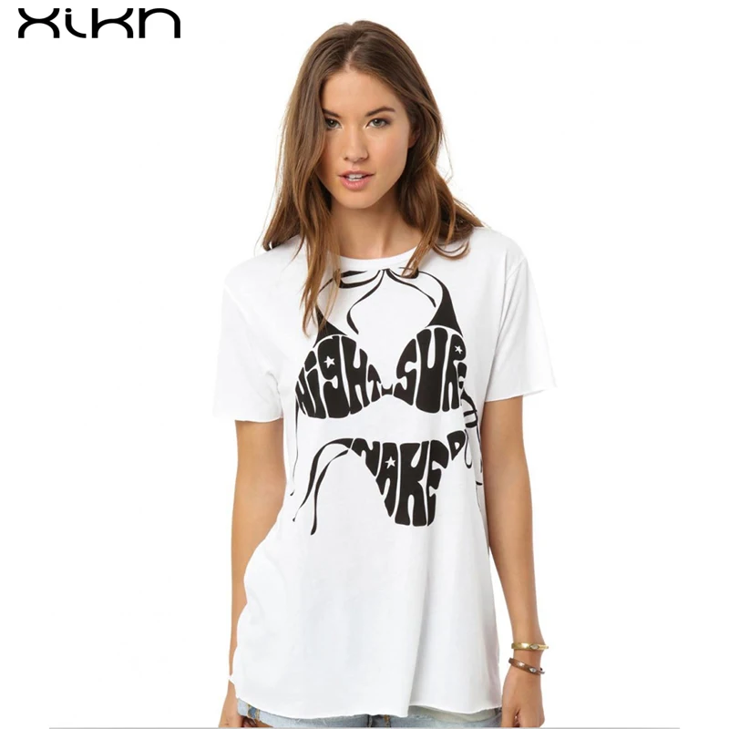 Buy XIKN Women t Shirts Bikini Printed t Shirt Women