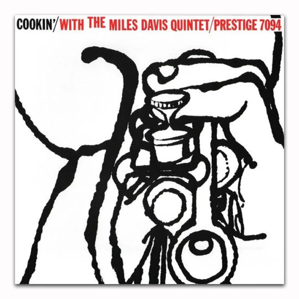 Z0184 Плакаты и принты Cookin' с миль Davis Quintet Джаз Обложка альбома деко