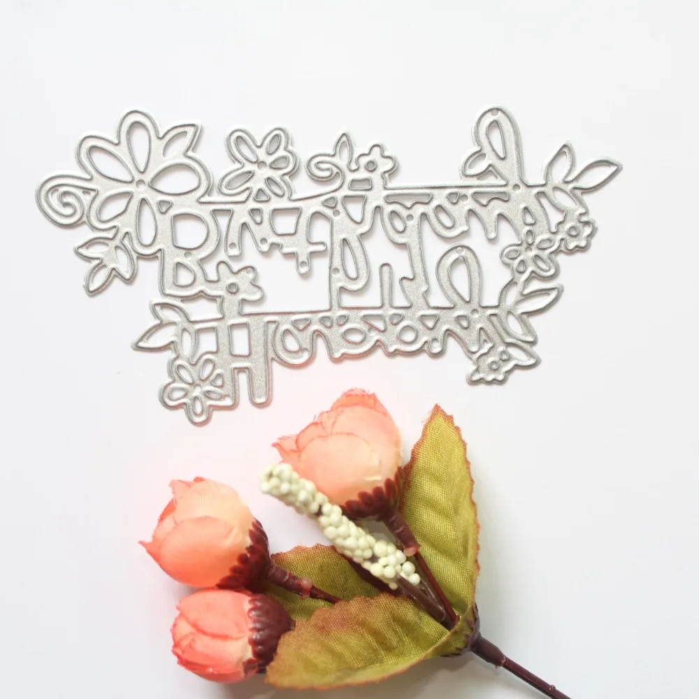 Beautiful Happy Birthday Metal Cutting Dies For DIY Scrapbooking Photo Album Embossing Paper Cards Decorative Crafts | Дом и сад