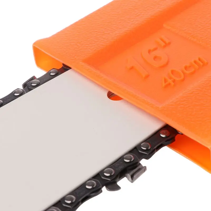 OOTDTY 16" Orange Chainsaw Bar Cover Guide Plate Protector Chain Guard Case for Agriculture Supplies Accessories