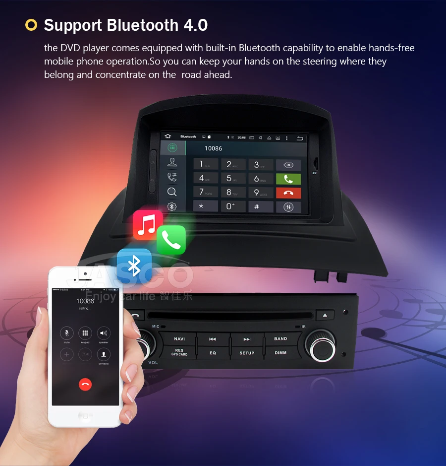 Cheap 4GB IPS Android 8.0 Car Stereo DVD Multimedia For Renault Megane 2 Fluence 2002-2006 2008 Auto Radio GPS Navigation Audio Video 11