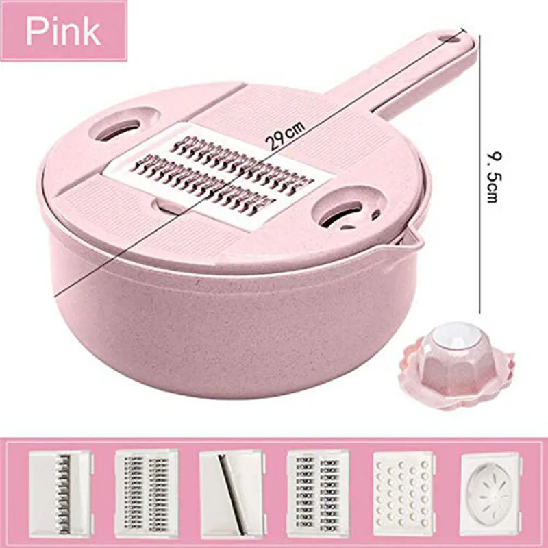 Mandoline Slicer Vegetable Slicer Potato Peeler Carrot Onion Grater with Strainer Vegetable Cutter 8 in 1 Kitchen Accessories Mandoline Slicer Vegetable Slicer Potato Peeler Carrot Onion Grater with Strainer Vegetable Cutter 8 in 1 Kitchen Accessories