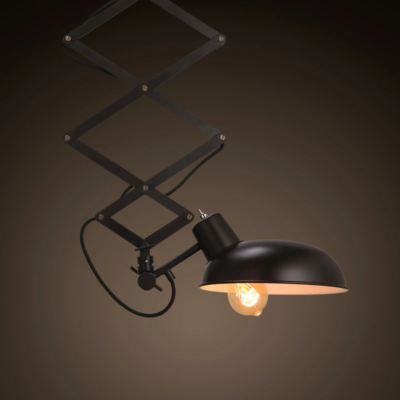 

Luminaria Simple Retro Loft Industrial LAmp Bar Restaurant Telescopic LED Ceiling Lights Iron Home Deco Hanging Light Fixtures