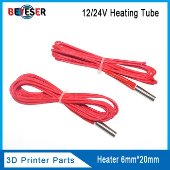 

ANET A8 1PC 12V 40W Ceramic Cartridge Heater 6mm*20mm For Extruder 3D Printers Parts Heating Tube Heat 12V40W 1M Extrusion Part
